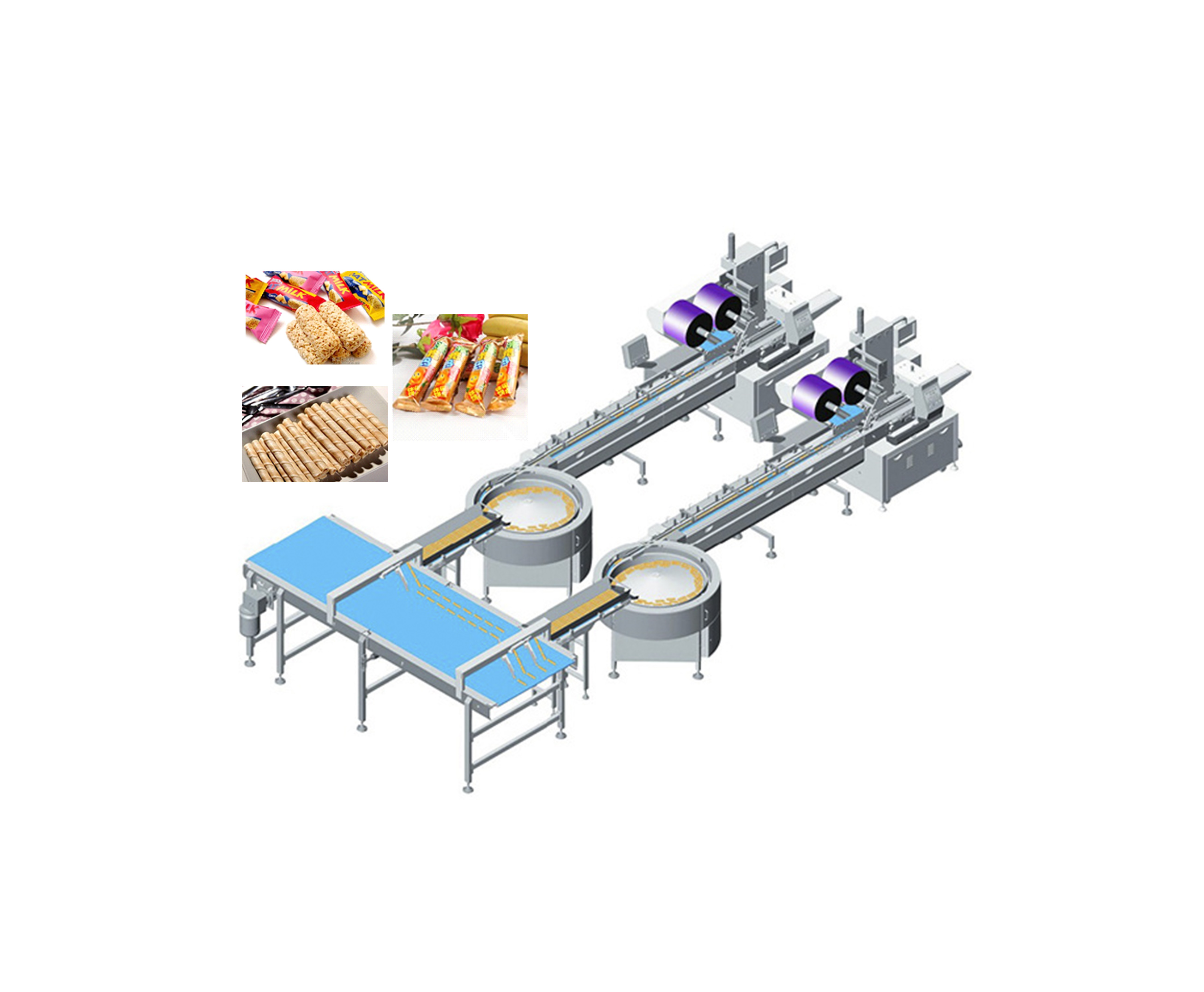 Máquina Automática Alimentadora Y Empacadora de Barras de Arroz