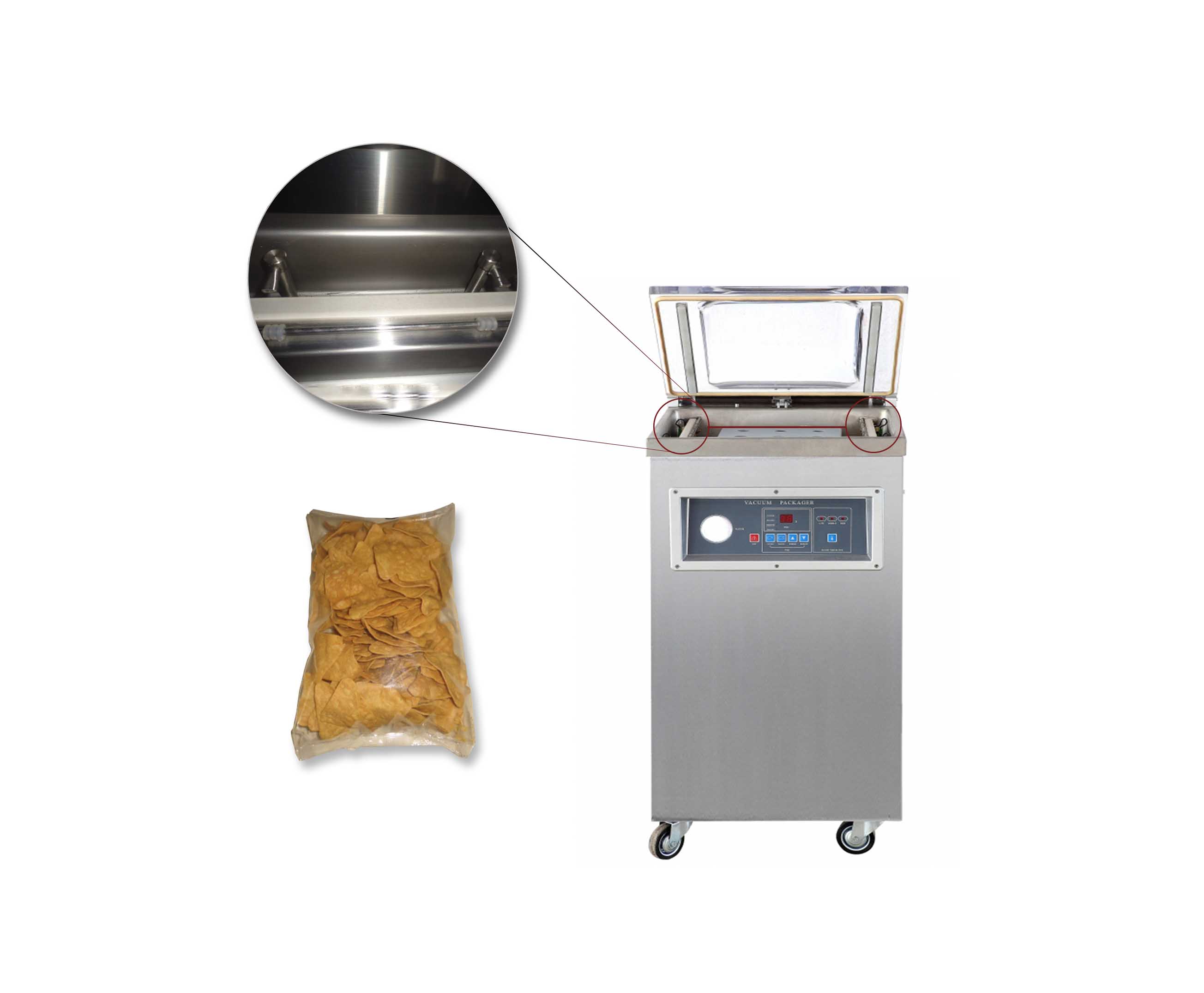Empacadora al Vacio DZQ-4001B Con Gas Inerte
