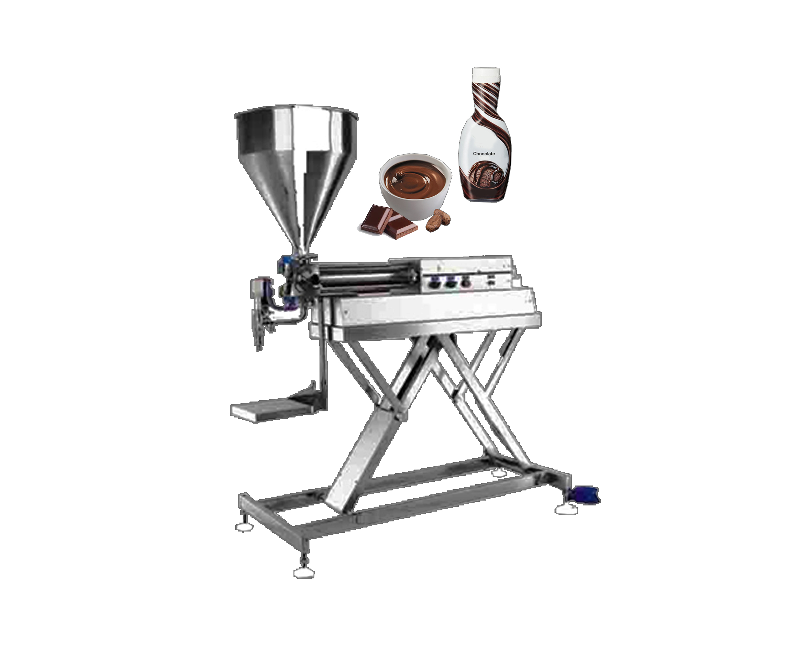 Llenadora Semiautomática para Viscosos GCG-BLNB con base